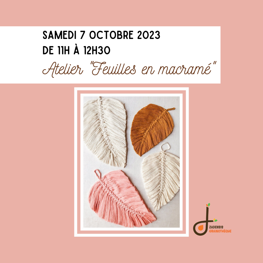 Feuilles en macramé   FB post