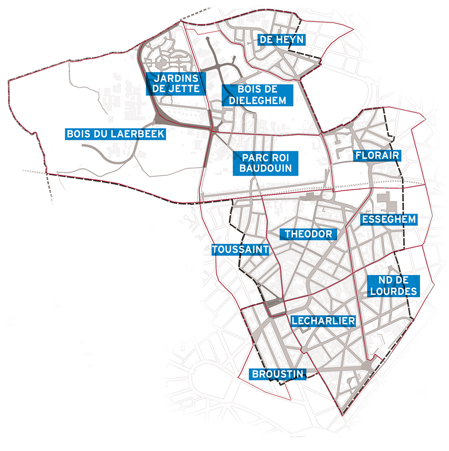 Carte mailles de stationnement