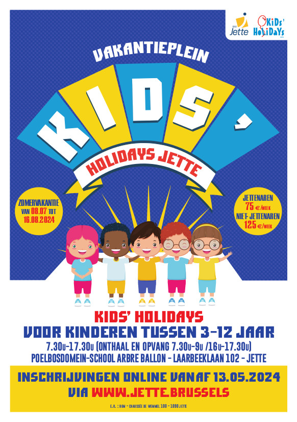 Kids' Holidays 2024 - inschrijvingen