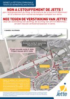 Onderteken de gemeentelijke petitie. Nee tegen de verbreding van de Ring en de nieuwe verkeerswisselaar in Jette.