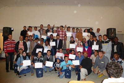Sidi Bibi & Belfaa (overhandiging diploma jongeren)