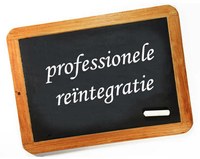 Bord met 'professionele reïntegratie' in krijt